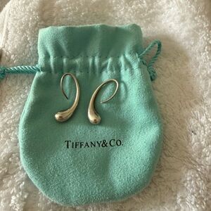 Tiffany & Co. Elegant Silver Drop Earrings